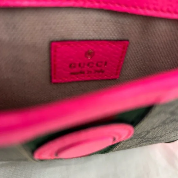 Women's Gucci OPHIDIA GG supreme belt bag size 80 cm adjustable NWT - Picture 7 of 13